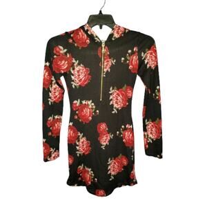 J for Justify Floral Hooded dress J. Medium